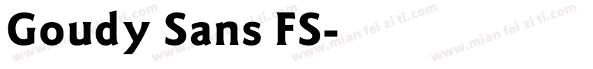 Goudy Sans FS字体转换